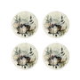Hermia Carmina Toi 4 TT 15 Juego de 4 Platos de Postre Multicolor 15x15 cm de Porcelana